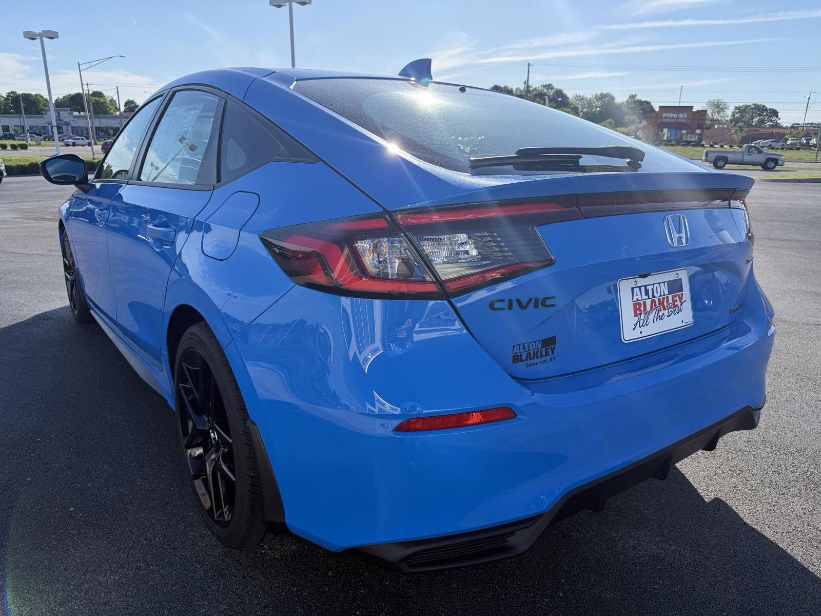 2026 Boost Blue Pearl Honda Civic Hatchback Hybrid Sport FWD Hatchback