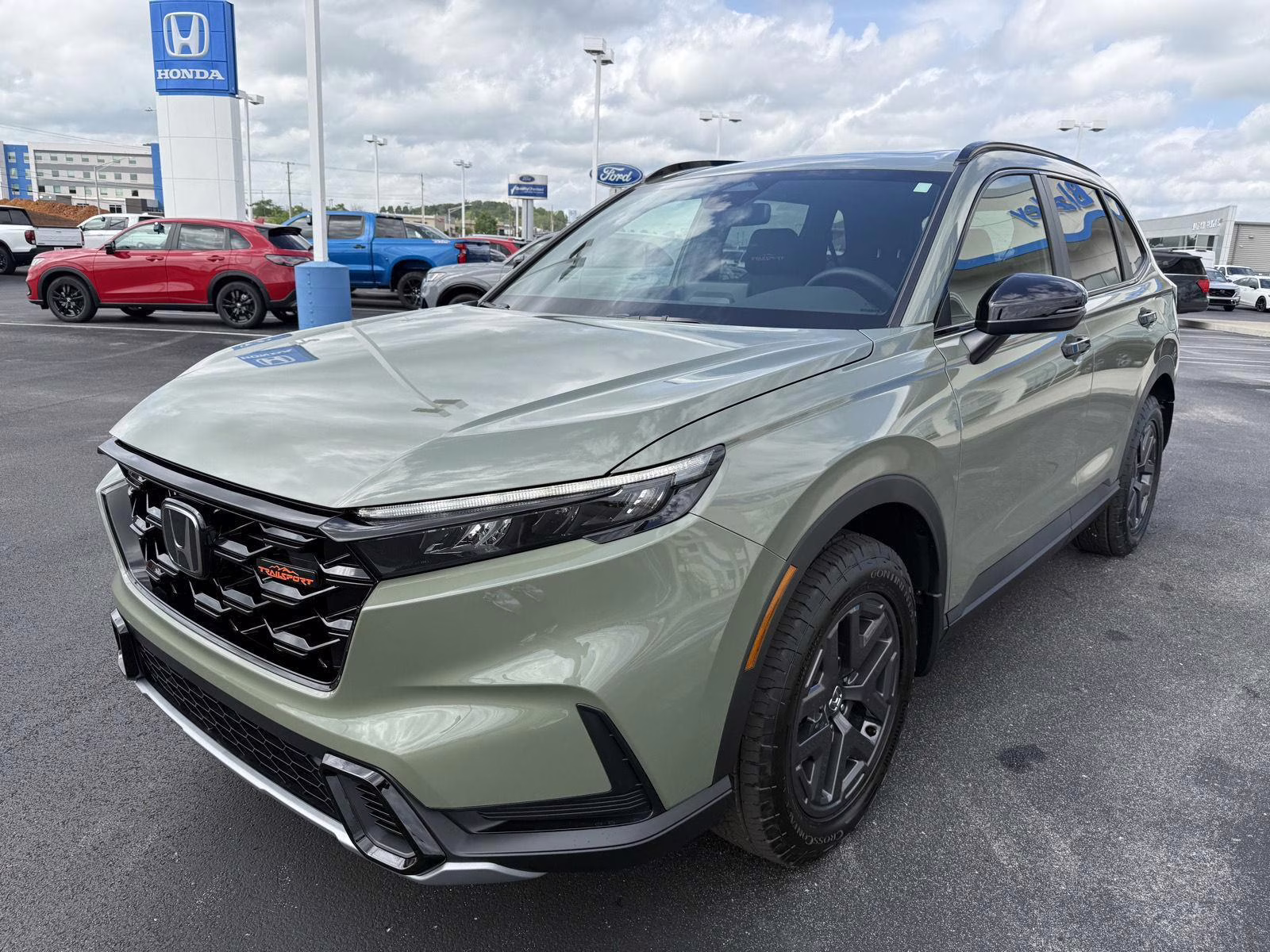 2026 Ash Green Metallic Honda CR-V Hybrid TrailSport AWD SUV