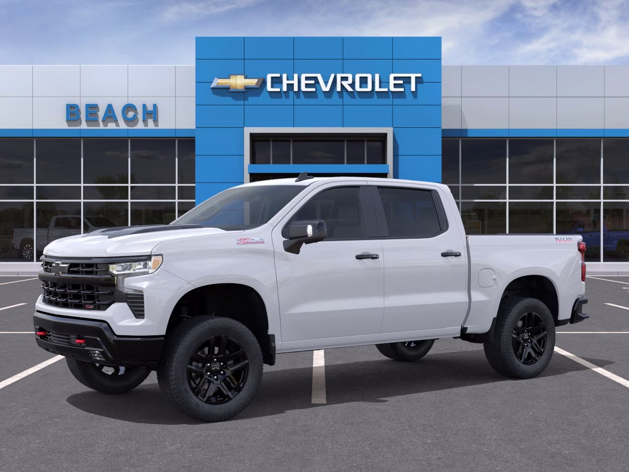 2026 Summit White Chevrolet Silverado 1500 LT Trail Boss 4X4 Truck