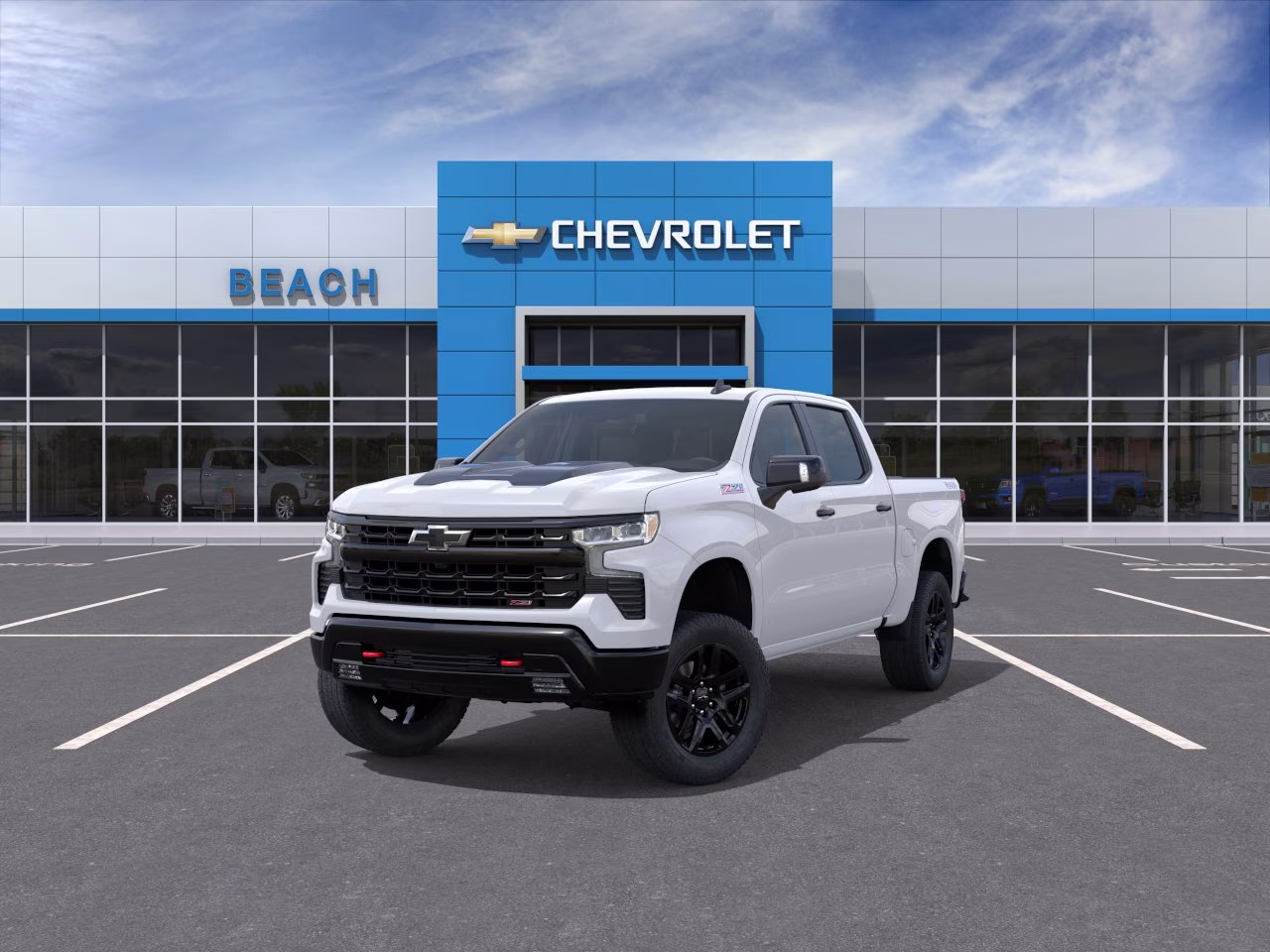 2026 Summit White Chevrolet Silverado 1500 LT Trail Boss 4X4 Truck