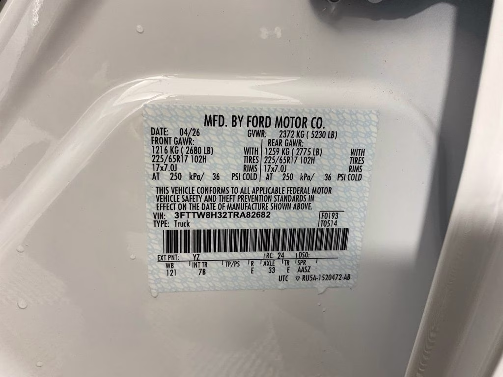 2026 Oxford White Ford Maverick XLT FWD Truck