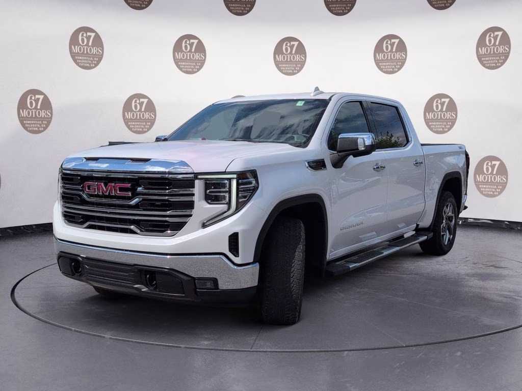 2023 White Frost Tricoat GMC Sierra 1500 SLT 4X4 Truck