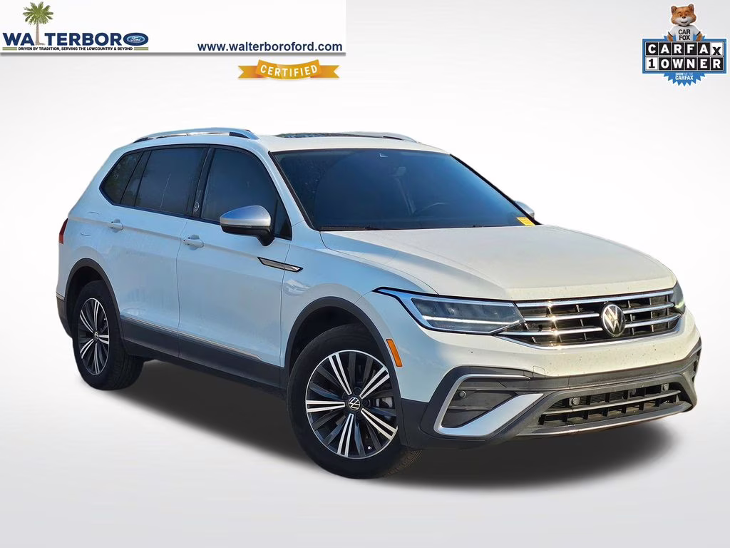 2024 Pure White Volkswagen Tiguan 2.0T Wolfsburg Edition FWD SUV