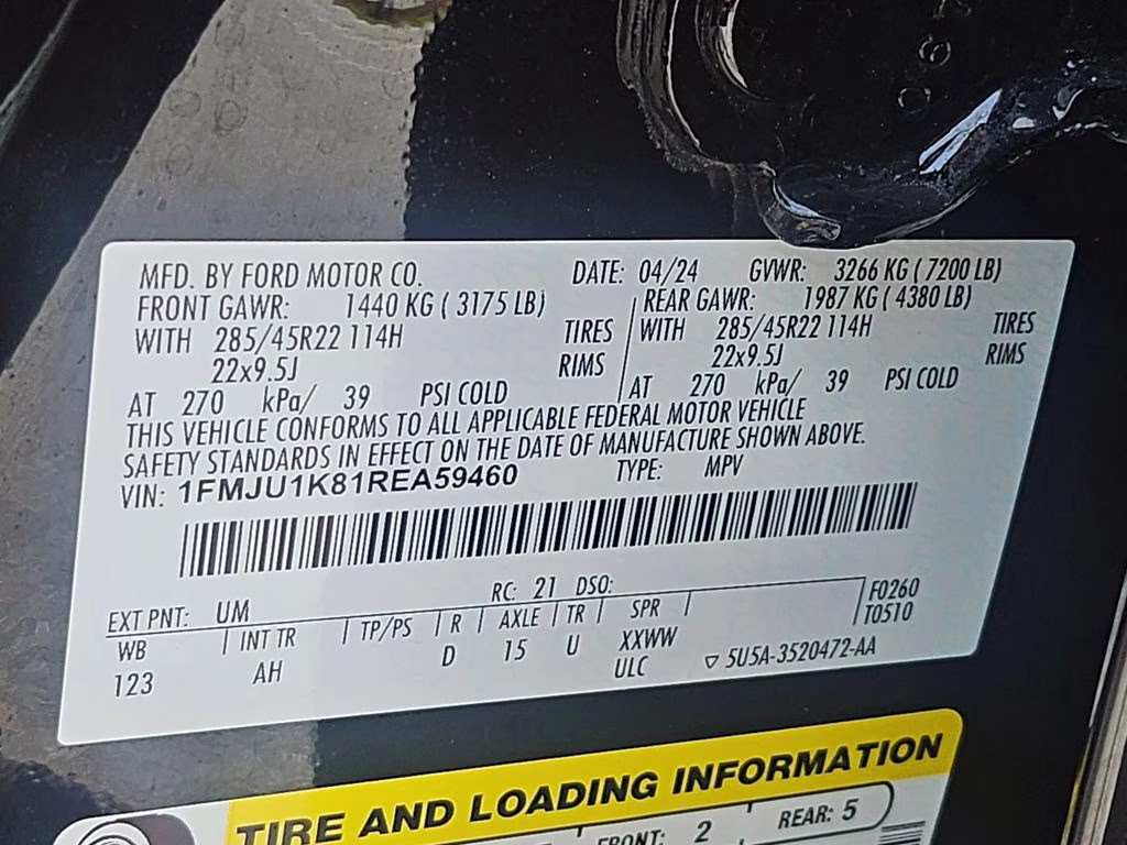 2024 Black Metallic Ford Expedition Limited RWD SUV