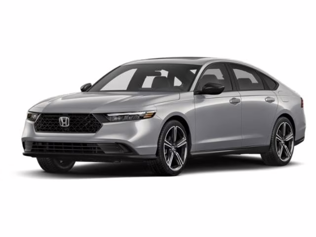2026 Solar Silver Metallic Honda Accord Hybrid Sport FWD Sedan