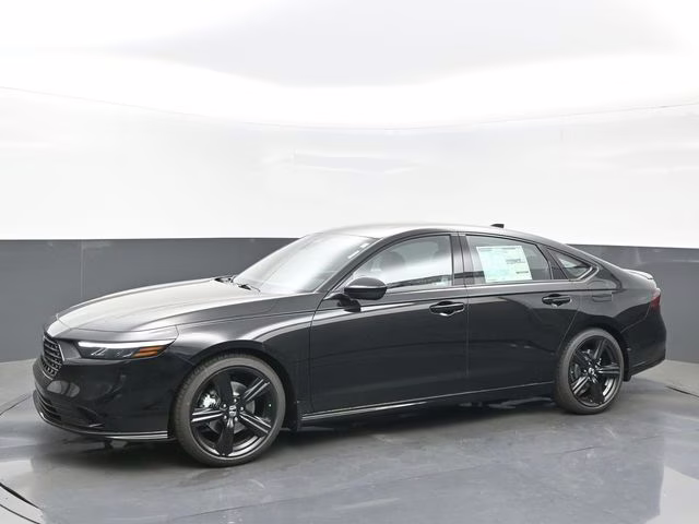 2026 Crystal Black Pearl Honda Accord Hybrid Sport-L FWD Sedan