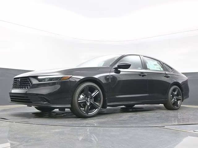 2026 Crystal Black Pearl Honda Accord Hybrid Sport-L FWD Sedan