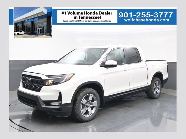 2026 Platinum White Pearl Honda Ridgeline RTL AWD Truck