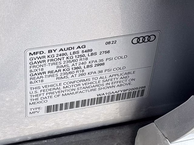 2023 Florett Silver Metallic Audi Q5 45 S line Premium AWD SUV