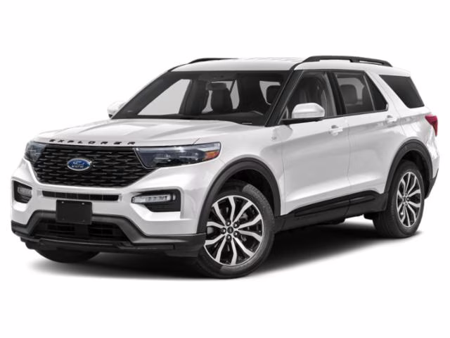 2022 White Metallic Ford Explorer ST-Line 4X4 SUV