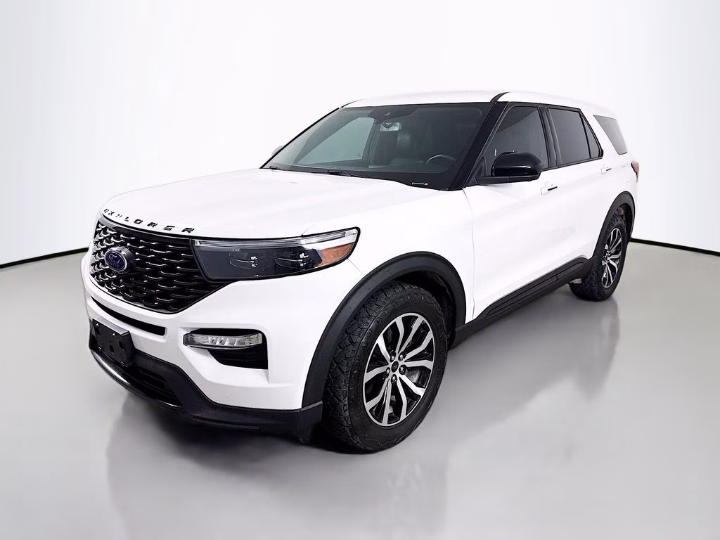 2022 White Metallic Ford Explorer ST-Line 4X4 SUV