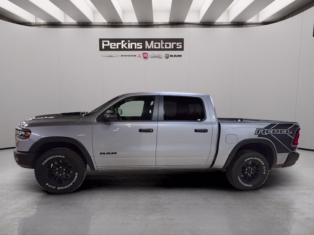 2025 Billet Silver Metallic Clearcoat Ram 1500 Rebel 4X4 Truck
