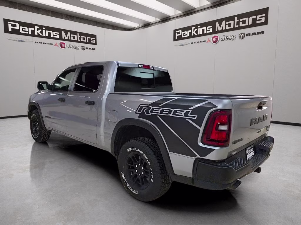 2025 Billet Silver Metallic Clearcoat Ram 1500 Rebel 4X4 Truck