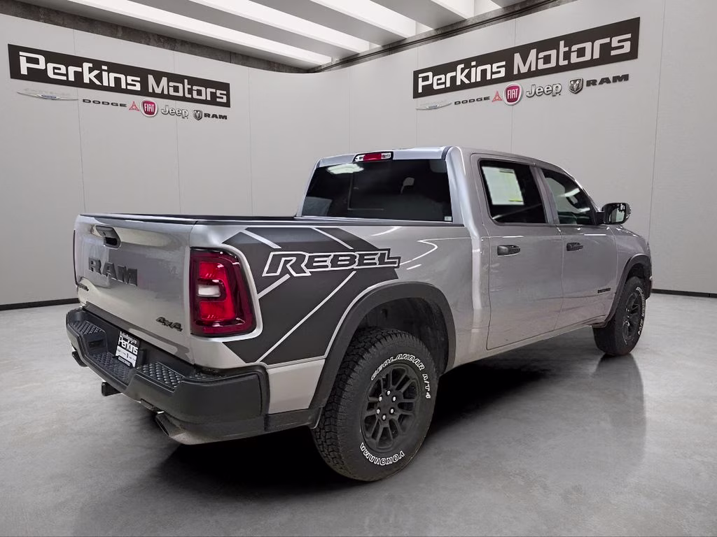 2025 Billet Silver Metallic Clearcoat Ram 1500 Rebel 4X4 Truck