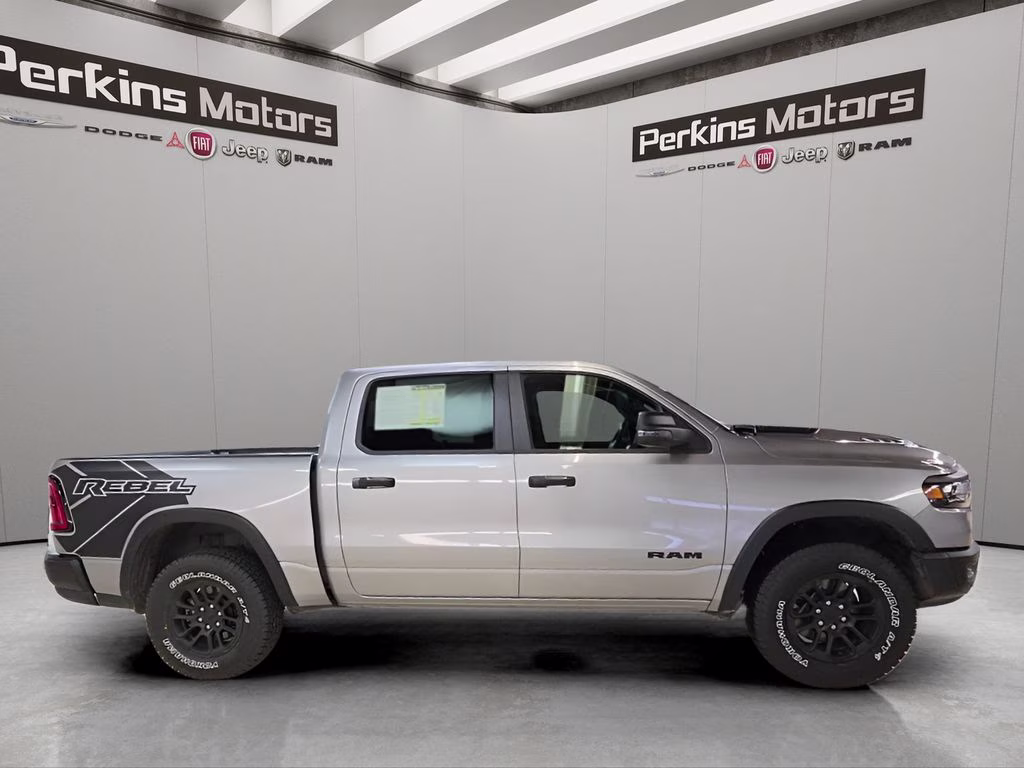 2025 Billet Silver Metallic Clearcoat Ram 1500 Rebel 4X4 Truck