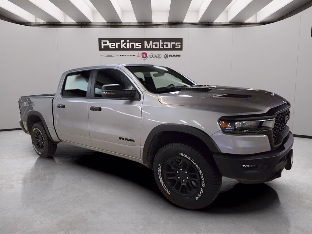 2025 Billet Silver Metallic Clearcoat Ram 1500 Rebel 4X4 Truck