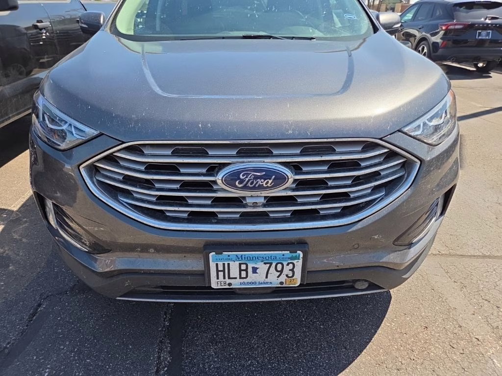 2020 Magnetic Metallic Ford Edge Titanium w/Adapt Cruise & Pano Roof AWD SUV