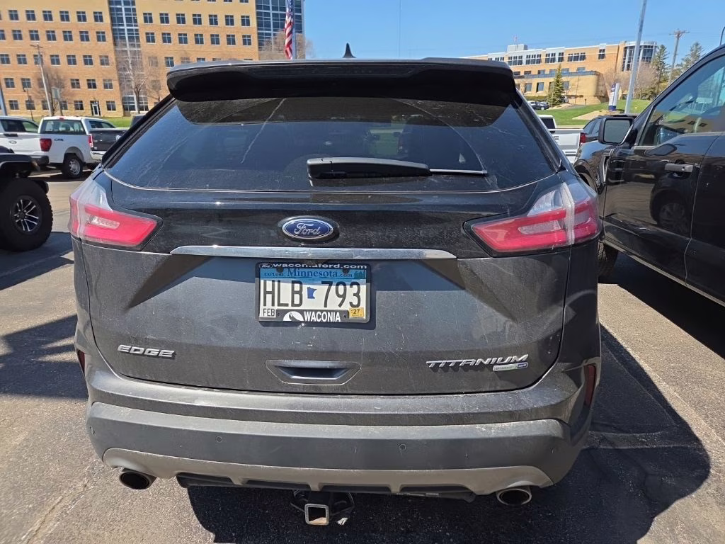 2020 Magnetic Metallic Ford Edge Titanium w/Adapt Cruise & Pano Roof AWD SUV