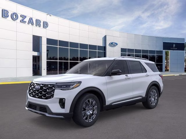 2026 Space White Metallic Ford Explorer Platinum RWD SUV