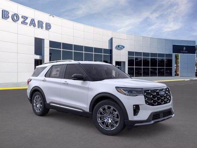 2026 Space White Metallic Ford Explorer Platinum RWD SUV