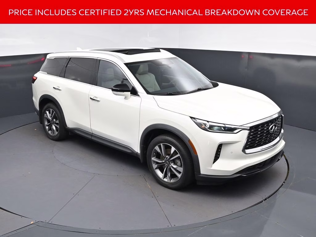 2023 Majestic White INFINITI QX60 LUXE AWD SUV