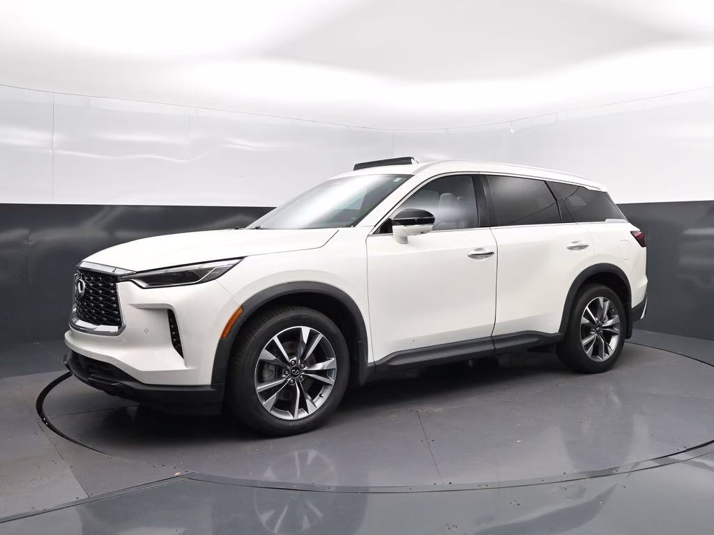 2023 Majestic White INFINITI QX60 LUXE AWD SUV