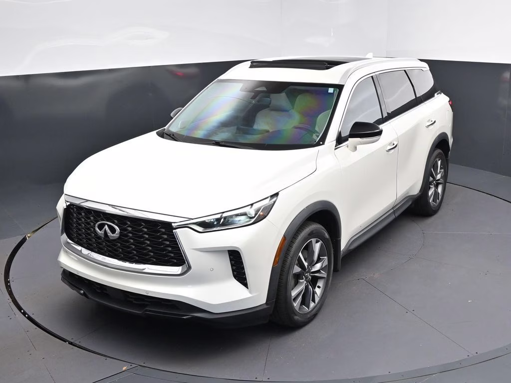2023 Majestic White INFINITI QX60 LUXE AWD SUV