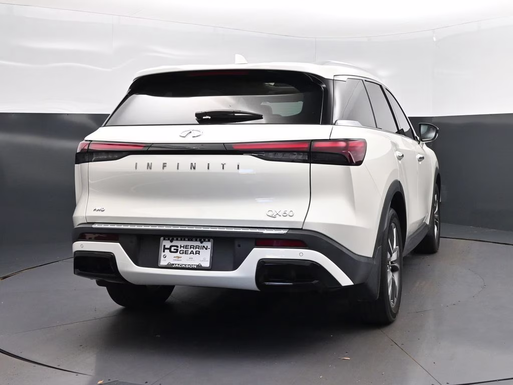 2023 Majestic White INFINITI QX60 LUXE AWD SUV
