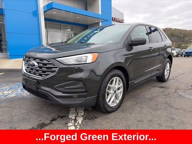 2022 Green Metallic Ford Edge SE AWD SUV