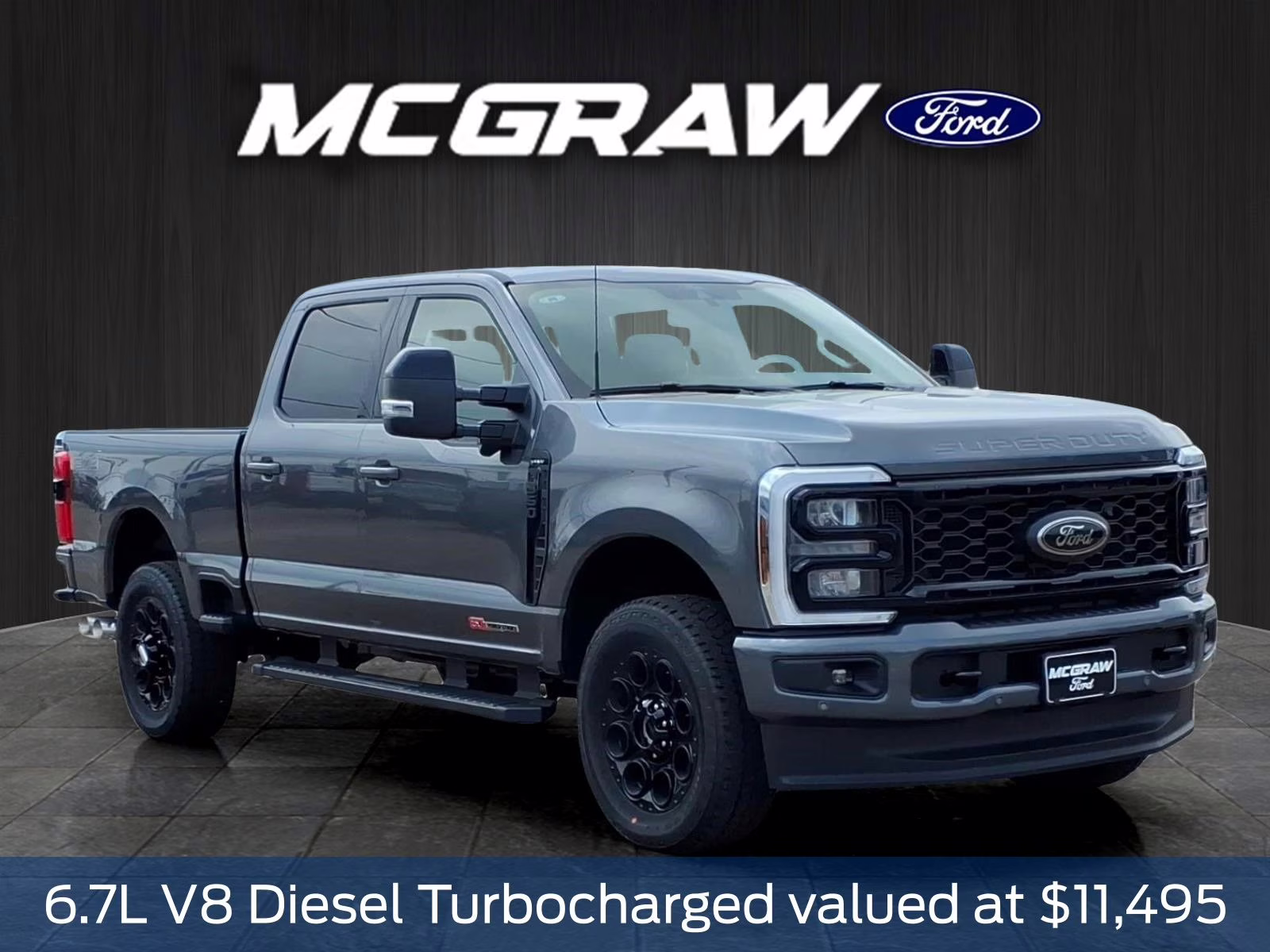 2026 Gray Ford Super Duty F-350 SRW Lariat 4X4 Truck