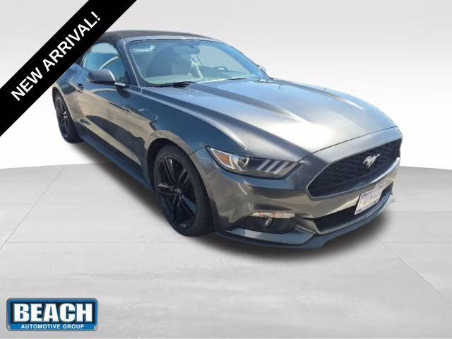 2015 Magnetic Metallic Ford Mustang EcoBoost Premium RWD Convertible
