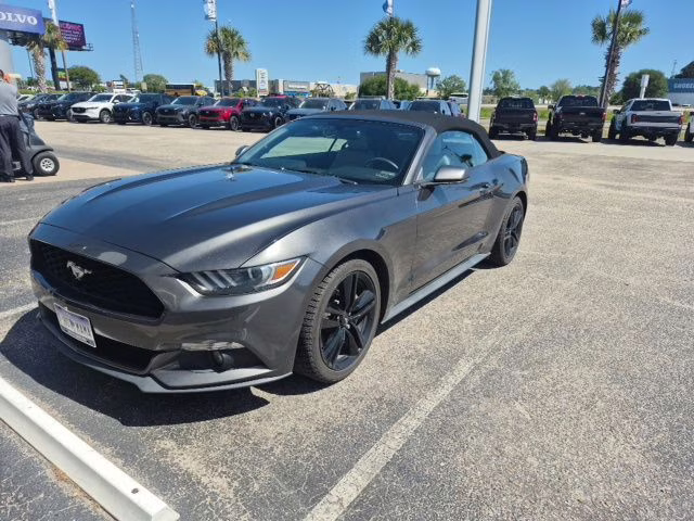 2015 Magnetic Metallic Ford Mustang EcoBoost Premium RWD Convertible