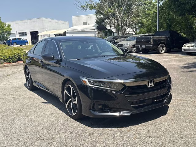 2021 Black Honda Accord Sedan Sport SE FWD Sedan