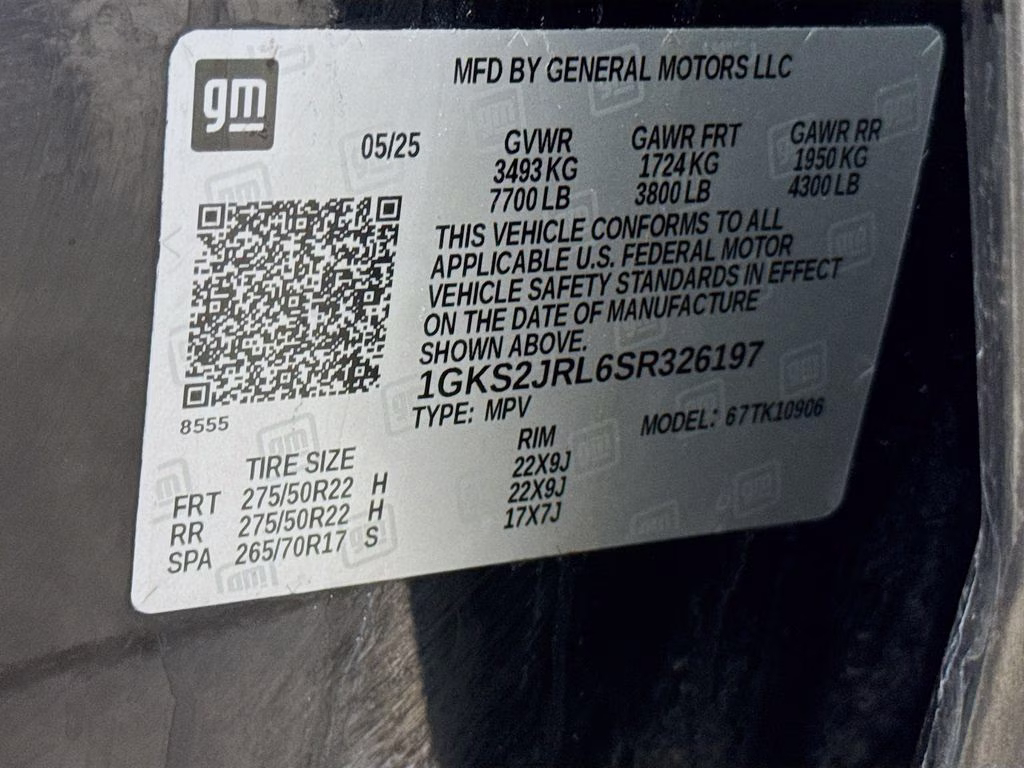 2025 Onyx Black GMC Yukon XL Denali 4X4 SUV