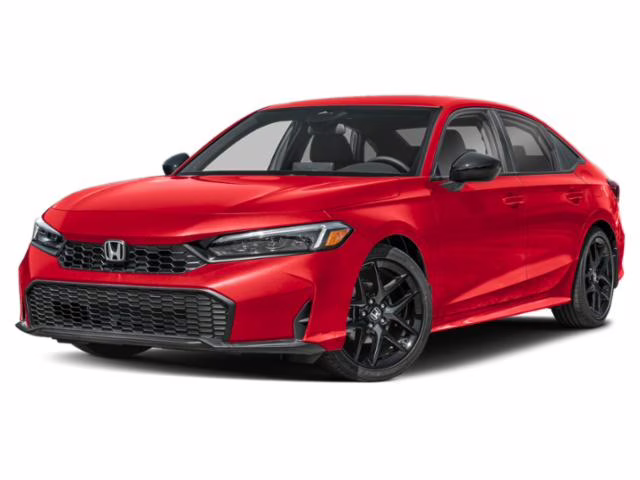 2025 Red Honda Civic Sport FWD Sedan