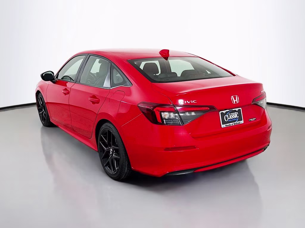 2025 Red Honda Civic Sport FWD Sedan