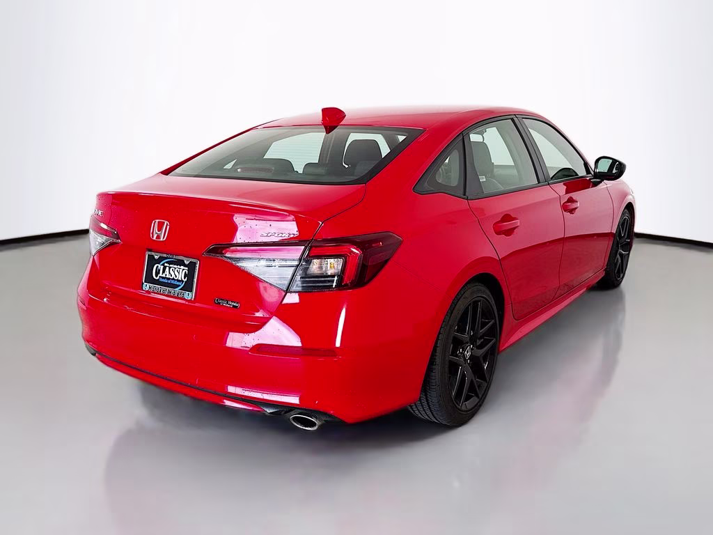 2025 Red Honda Civic Sport FWD Sedan