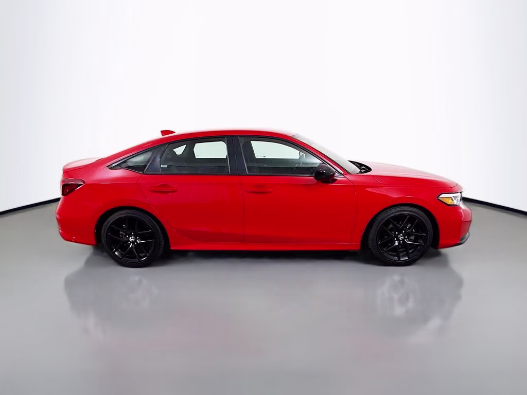 2025 Red Honda Civic Sport FWD Sedan