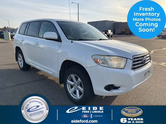 2008 Blizzard Pearl Toyota Highlander Base 4X4 SUV