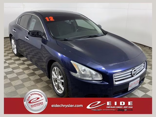 2012 Navy Blue Metallic Nissan Maxima 3.5 S FWD Sedan