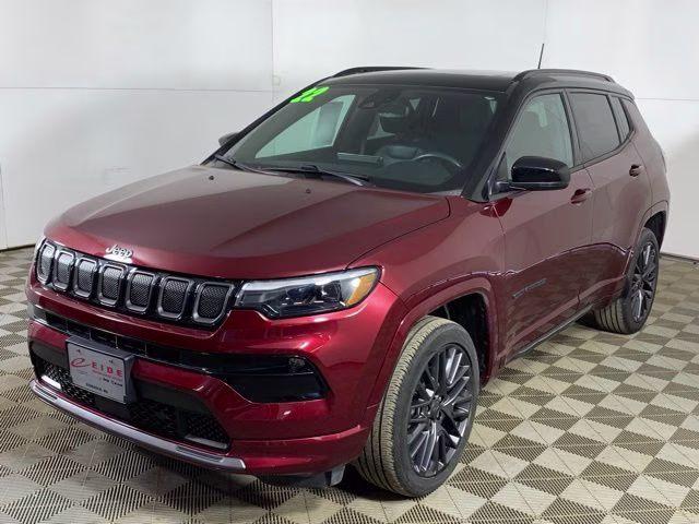 2022 Velvet Red Pearlcoat Jeep Compass Limited 4X4 SUV
