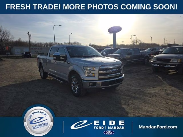 2016 Ingot Silver Metallic Ford F-150 Lariat 4X4 Truck