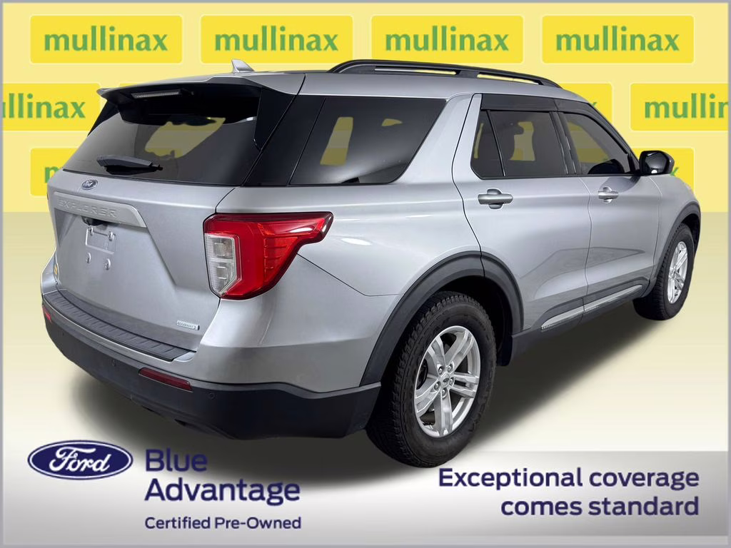 2020 Iconic Silver Metallic Ford Explorer XLT RWD SUV