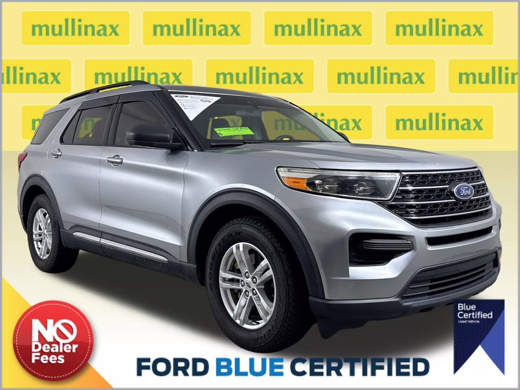 2020 Iconic Silver Metallic Ford Explorer XLT RWD SUV