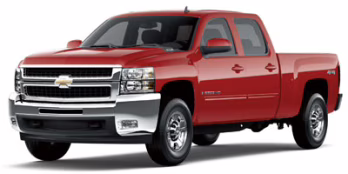 2009 Silver Chevrolet Silverado 2500HD LTZ 4X4 Truck