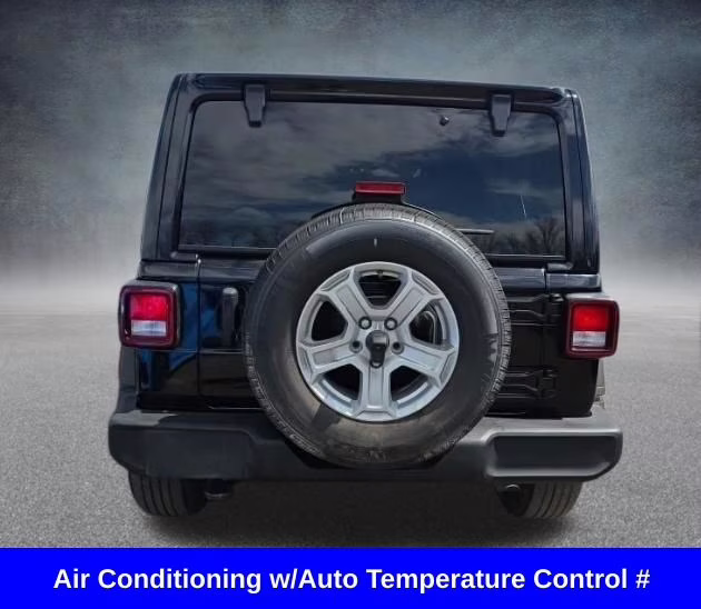 2022 Black Clearcoat Jeep Wrangler Unlimited Sport S W/ SKY ONE TOUCH 4X4 SUV