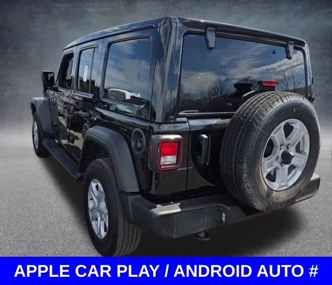 2022 Black Clearcoat Jeep Wrangler Unlimited Sport S W/ SKY ONE TOUCH 4X4 SUV