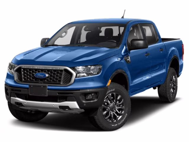 2020 Lightning Blue Metallic Ford Ranger XLT Crew Cab Pickup RWD Truck