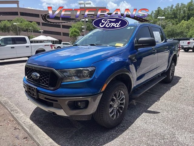 2020 Lightning Blue Metallic Ford Ranger XLT Crew Cab Pickup RWD Truck