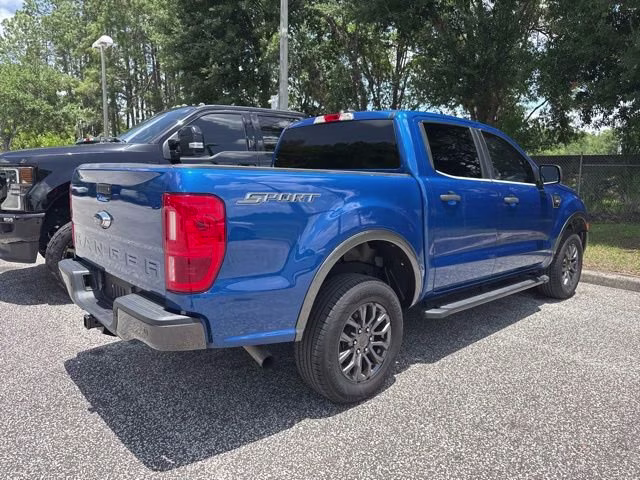 2020 Lightning Blue Metallic Ford Ranger XLT Crew Cab Pickup RWD Truck
